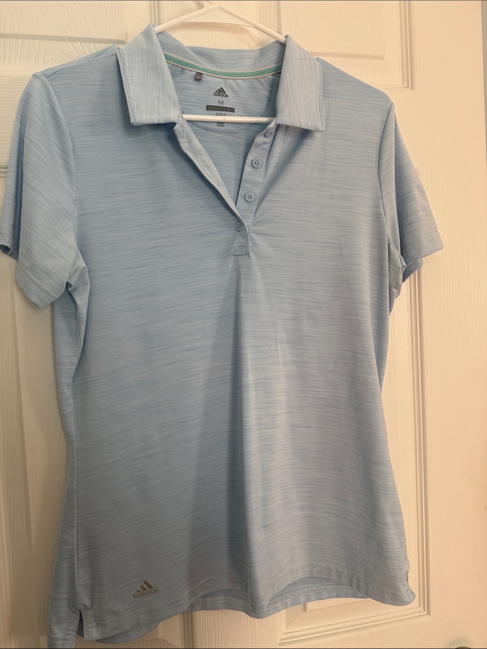 adidas Light Blue Women's Short-Sleeve golf Polo